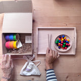 Sortierspiel-Set Kugeln, Schale & Tablett