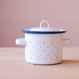 Emaille Topf Pünktchen hoch