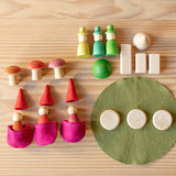 Freunde im Wald Spielset – Formen entdecken auf dem Tablett