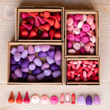 Mandala Set Rosa-Rot KLEIN