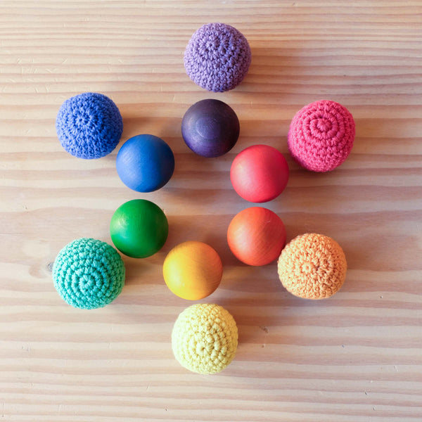 Häkelbälle 6 Farben
