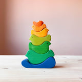 Steckturm Bunte Vögel